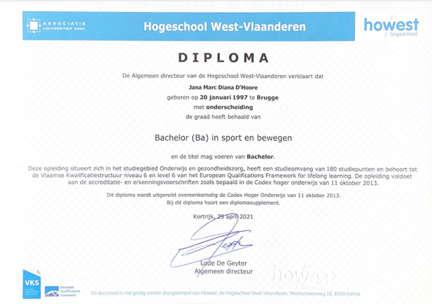 Diploma Coach Jana